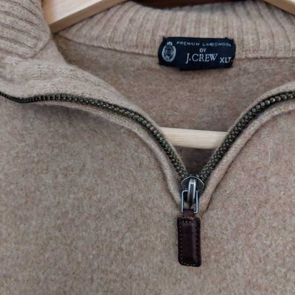 J Crew Lambswool Quarter Zip - Picture 5 of 6